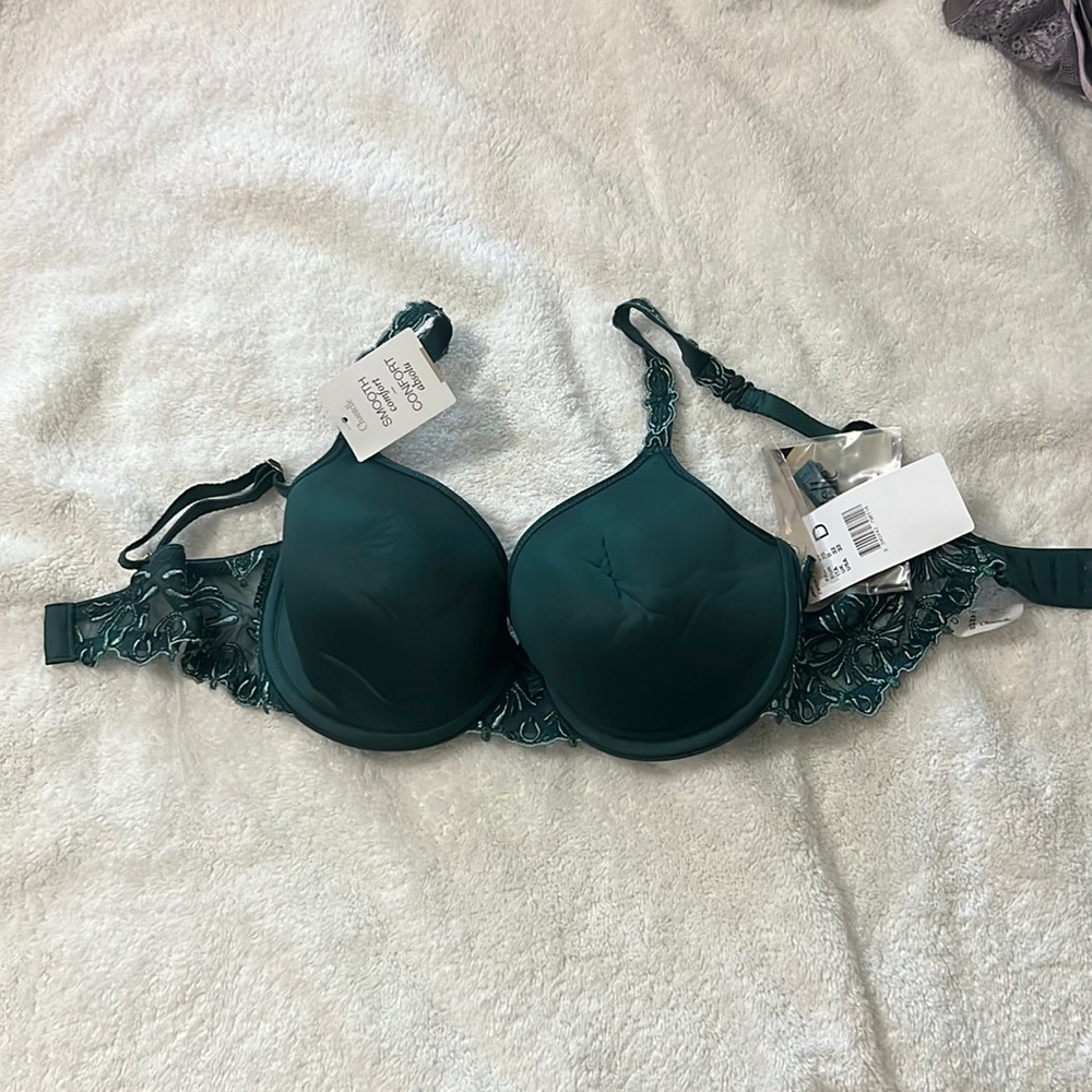 Green smooth comfort bra